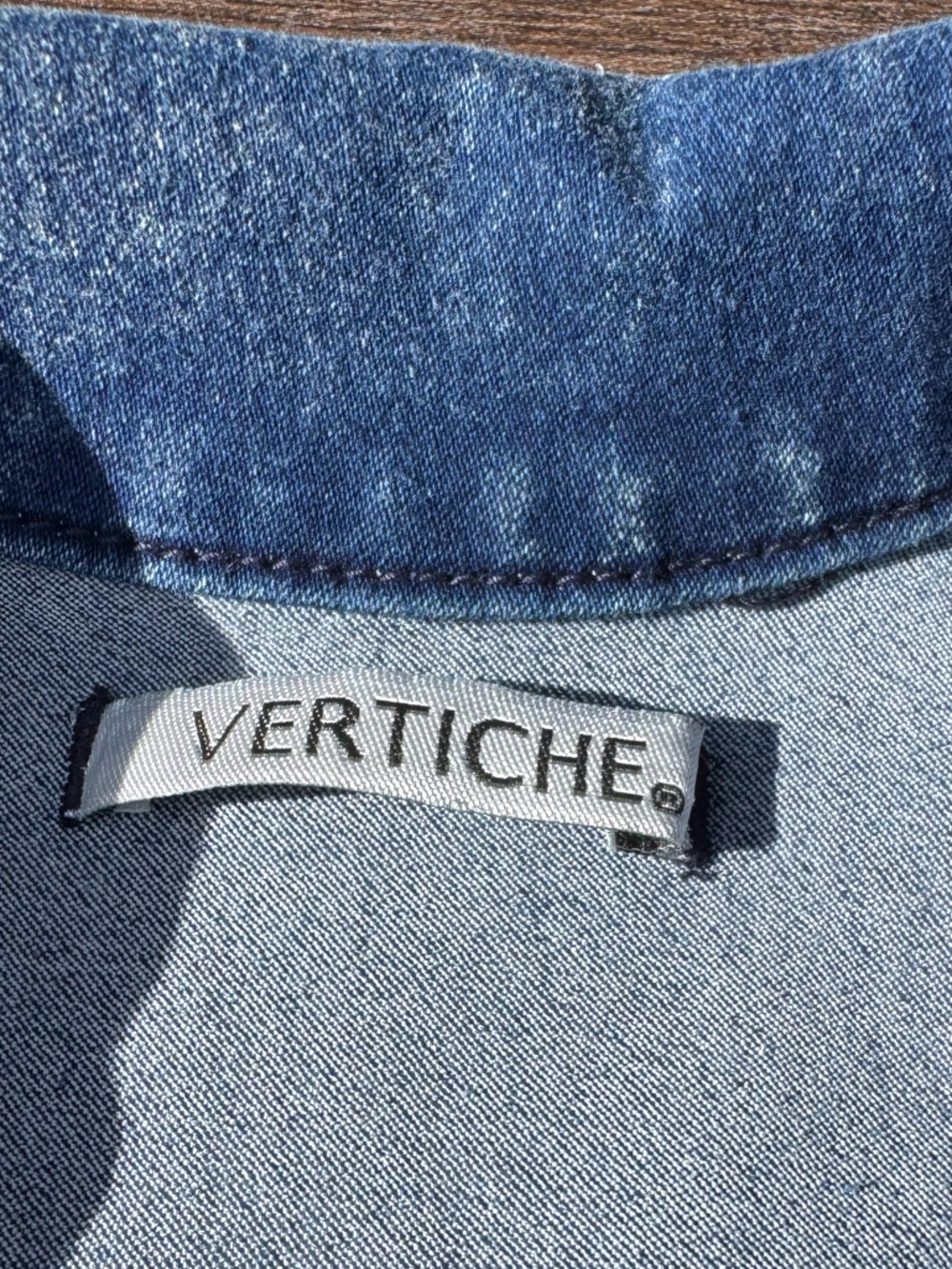 Sleeveless Blue Denim Midi Dress with Front Zip - Picture 2 of 11